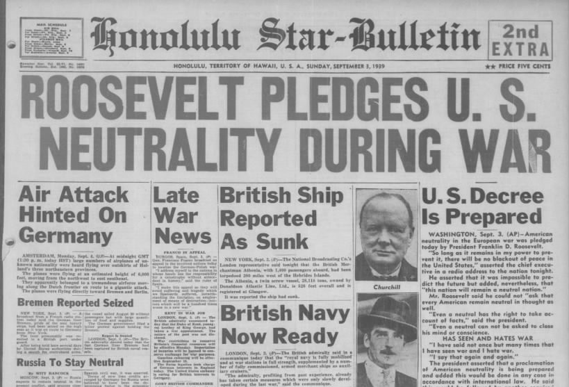 United States Declares Neutrality